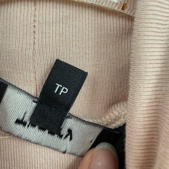 Theory Wendel Pink Ribbed Sleeveless Turtleneck Top Sz XS Baselayer Viscose - Picture 6 of 11